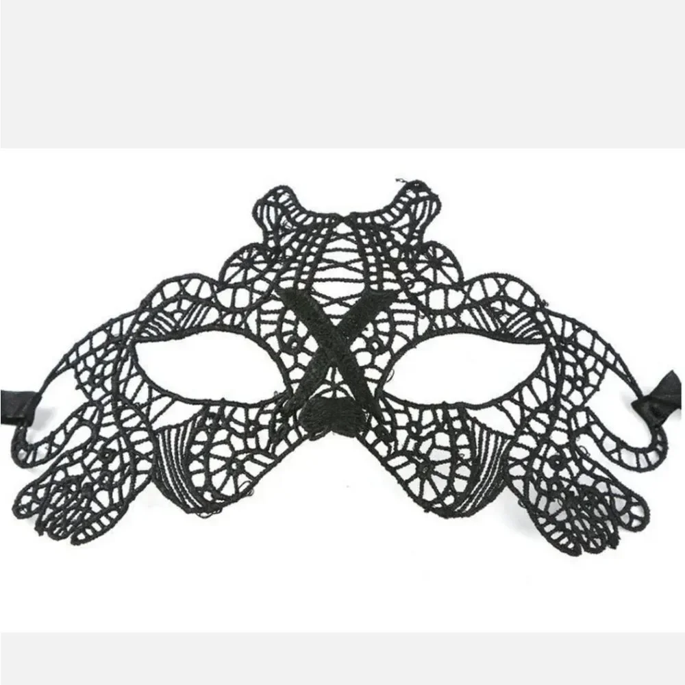Sexy Women Lady Girl Black Lace Eye Mask for Halloween Masquerade Party US